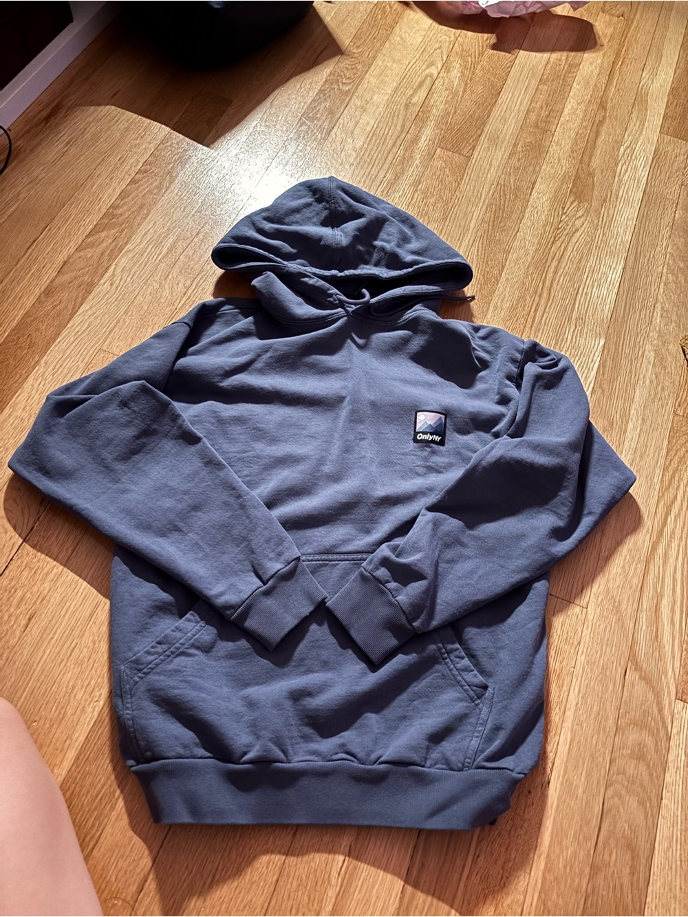 OnlyNY Mens's Navy Slate Blue Hoodie
